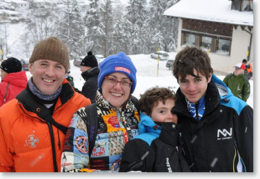 henry family in Switzerland for Alpine training camp